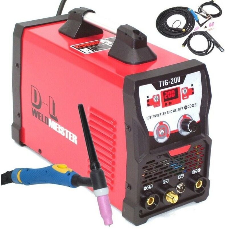 Apex - SCHWEIßGERÄT wig 200 dc hf igbt wig inverter mma e-hand 13960 200A Elektroden