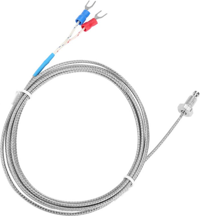 Garosa Temperatursensor, M6 Feingewindeschraube, Thermoelement Typ K, einfache Bauweise, 0-400 ℃ Temperaturfühlerdraht f...