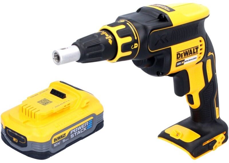Dcf 620 n Akku Trockenbauschrauber 18 v 30 Nm Brushless + 1x Powerstack Akku 5,0 Ah - ohne Ladegerät - Dewalt