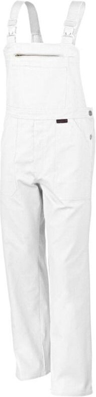 Qualitex Latzhose "classic", Größe: 60, Farbe: weiß