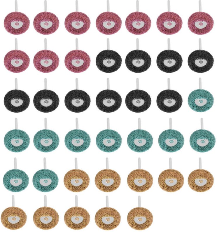 Packung mit 40 Schleifpolierpads für Rotationswerkzeuge