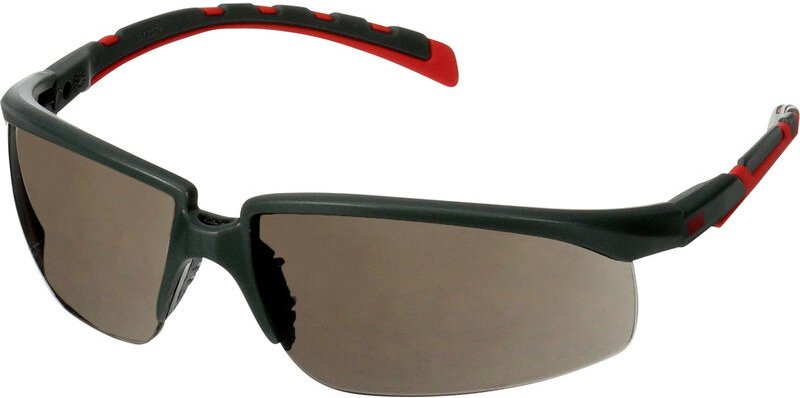 S2002SGAF-RED Schutzbrille mit Antibeschlag-Schutz, mit Antikratz-Schutz Rot, Grau en 166 din 16 - 3M