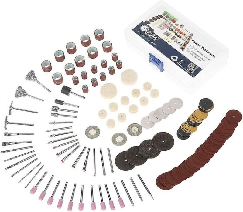 BEBUSINGOTO 141-teiliges Mini-Elektro-Präzisionswerkzeug-Set, elektrische Schleifmaschine, Schleif- und Polierbohrer, wi...