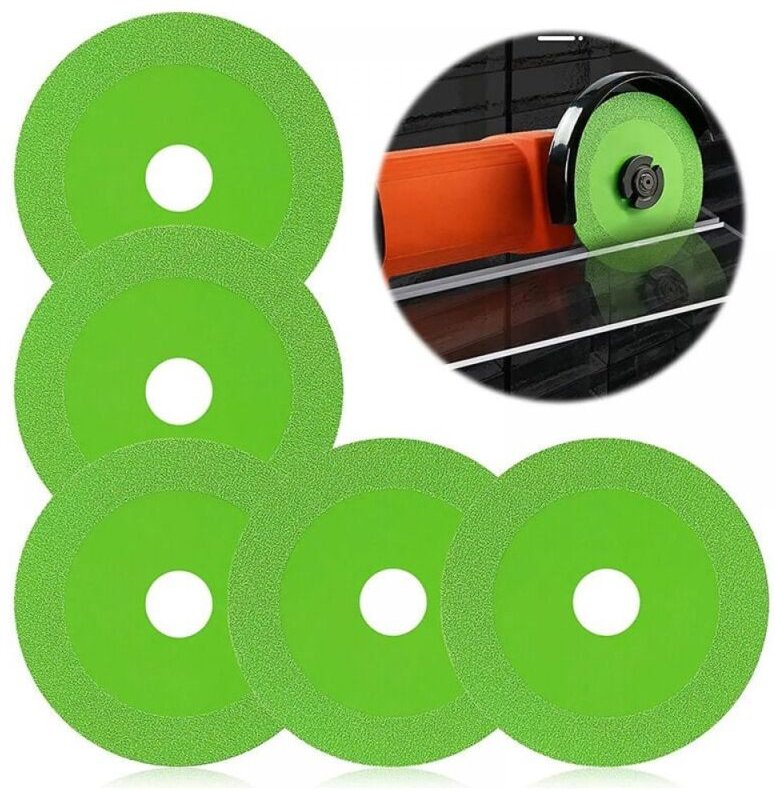 5 Stück Felsenscheiben Schleifscheibe, Glasschneidscheibe für Winkelschleifer, Keramikschneidscheibe, Flache Steinplatte...