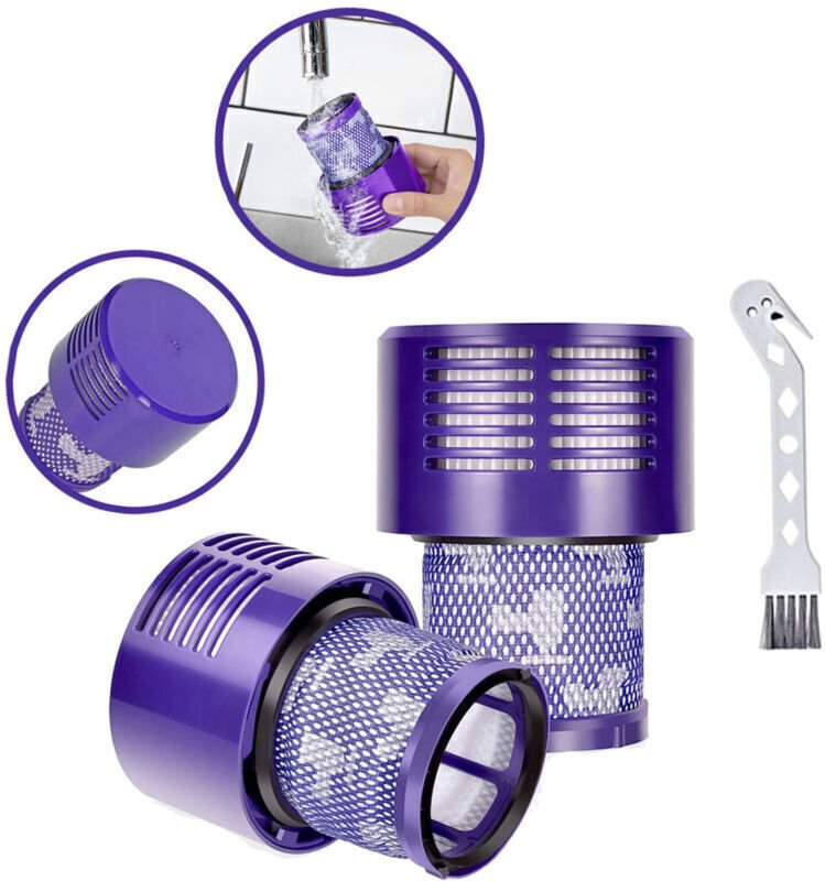 2er-Pack Filter für Dyson V10 und SV12 Serie, Motorhead Akku-Staubsauger, Ersatz für DY-969082-01, V10 Filter kompatibel...