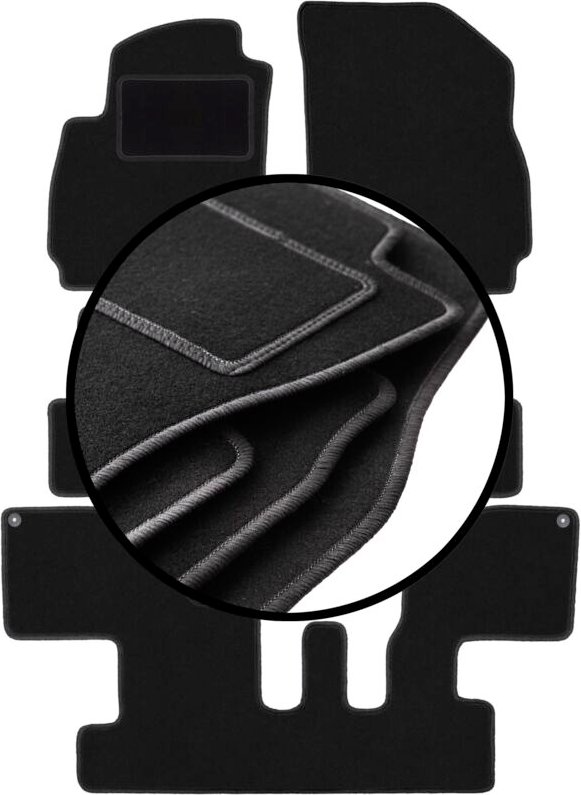 Komplettset Veloursmatten für: Chevrolet Orlando I Minivan (2010-2018)