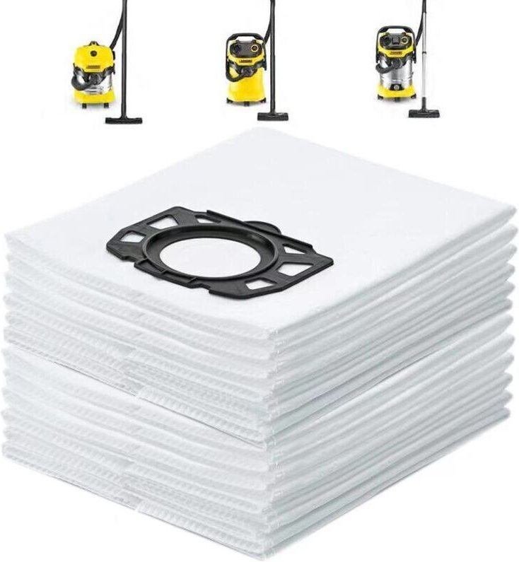 10 Beutel für Karcher WD4 WD5 WD5P WD6 Premium MV4 MV5 MV6 KFI 487 2.863-006.0 2.863-005.0 KFI 4410 Staubsauger Staubbeu...