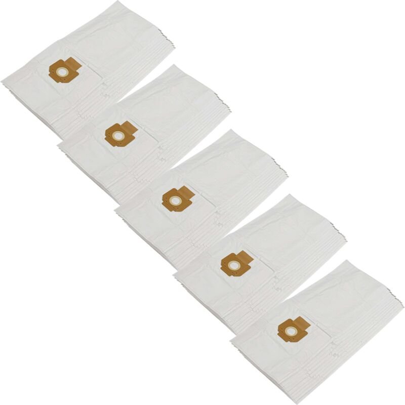 vhbw 50x Staubbeutel kompatibel mit Nilfisk-Alto Attix 19 Gallon, 7 Staubsauger - 94cm x 35cm Weiß