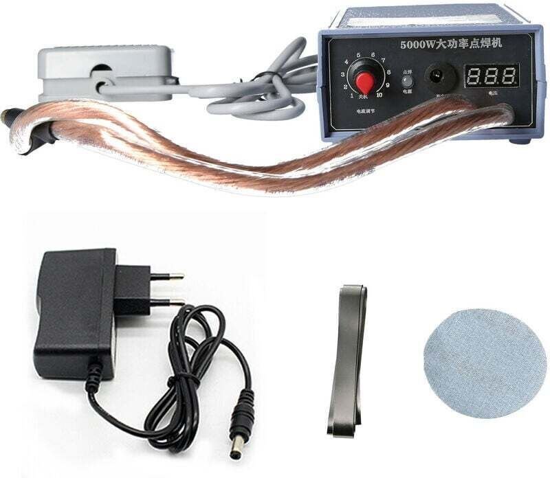 Soudeuse par points 5000W Machine de soudage par points portable haute puissance Portable 0-800A Soudeurs réglables en c...