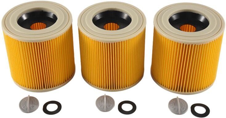 3 StüCk Patronen Filter für Vakuum Staubsauger WD3 Premium WD2 WD1 MV3 MV2 wd p Erweiterung Set Gegen Fein