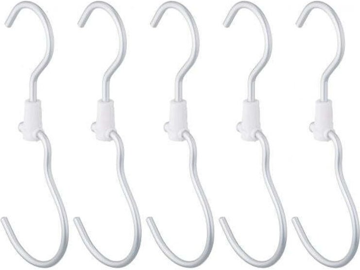 Set mit 5 kleiderstangenhaken