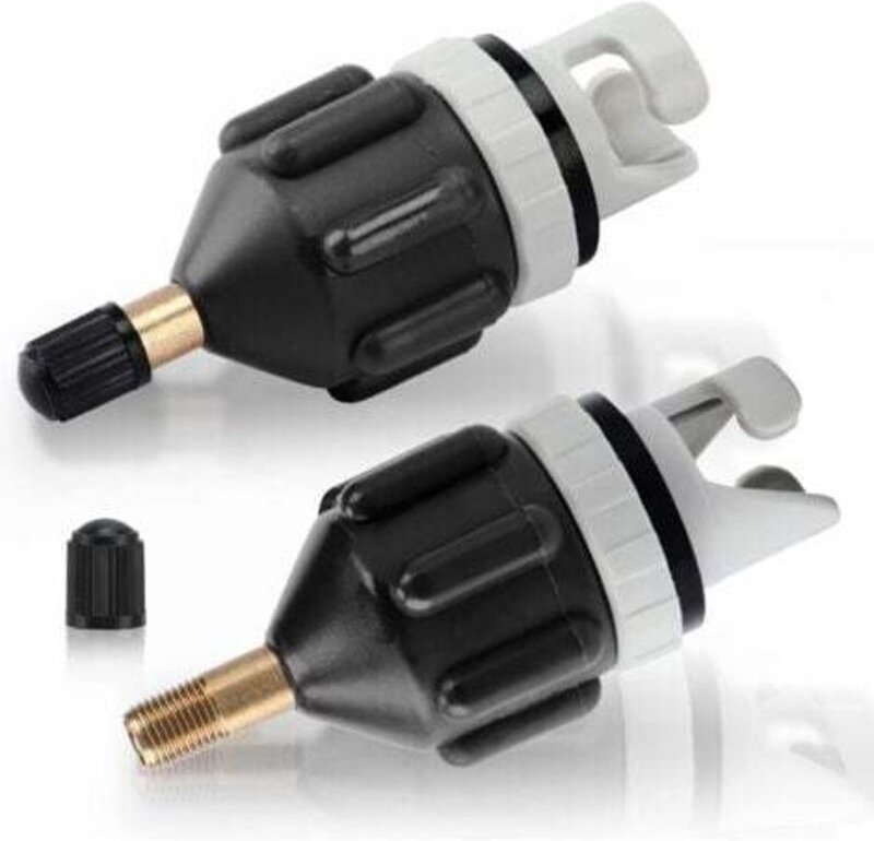2-teiliges Kajak-Adapterset, SUP-Adapterventil, Aufblaspumpen-Konverter für Kanus und Stand-Up-Paddleboards