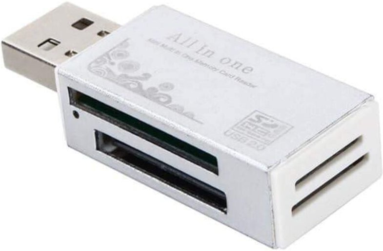 Kompakter USB-Speicherkartenleser 4 in 1