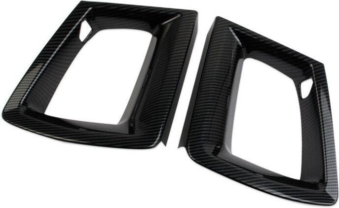 Tlily - Frontstoßstange Kühlergrillabdeckung Trim für 2024 gt/gt Premium Zubehör Carbon Fiber