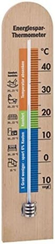 TFA Dostmann Energiespar-Thermometer Thermometer Natur 12.1055.05