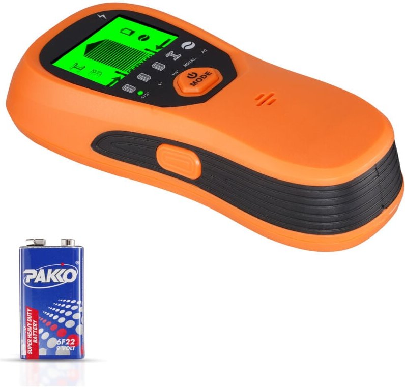 Mophorn Elektronischer 5-in-1-Wandscanner mit Sensor, LCD-Display und Audioalarm, geeignet für Metall, Stromkabel, Balke...