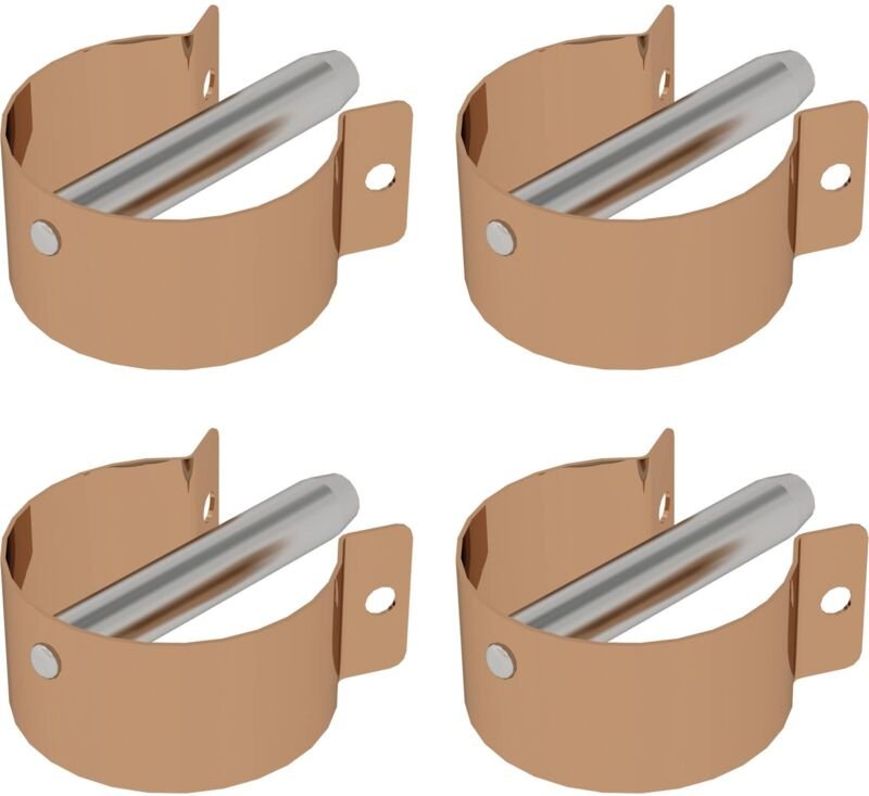 Günzburger Steigtechnik 4x Federclip für Rollgerüst mit langen Bolzen offen - 019137