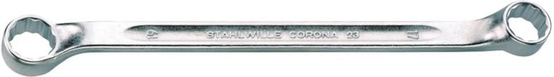 Stahlwille - Doppelringschlüssel corona SW.21 x 23mm L.328mm