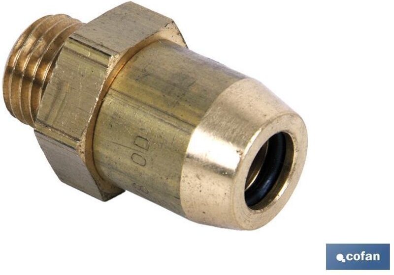 Raufoss Rohrverbinder 3/8-Gewinde 10x100