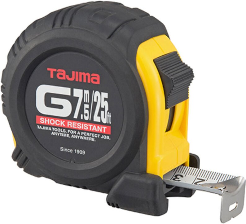 Bandmass / Maßband G-Lock (25mm x 7,5m) GL25-75D-EUR - Tajima