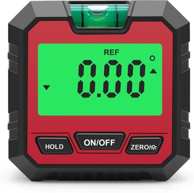 Eosnow - Mini-Digital-Neigungsmesser, Winkelmesser/Neigungsmesser/Wasserwaage, 3-in-1-Winkelmesser/Neigungsmesser, 90°-W...