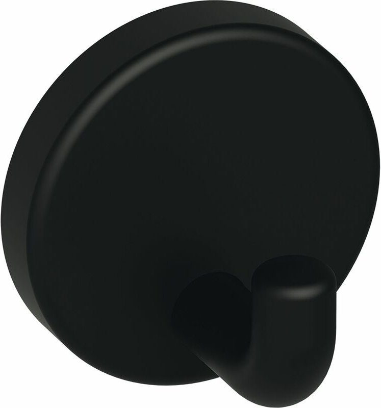 Hewi - Mantelhaken 801.90B010 Höhe 40 mm, Polyamid tiefschwarz matt