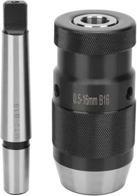 MK2-B16 Bohrfutter mit einem Spannbereich von 16 mm, Drehfutter für Metalle, ideal zur Montage von Drehwerkzeugen, Bohr-...