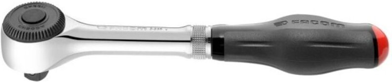 FACOM Ratschenschlüssel 1/2 Zoll mit Spiralgrif, drehbarer Griffheber–6°