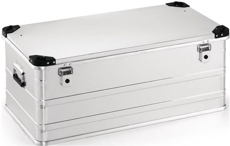 Aluminiumbox L902xB495xH380mm 140l m.Klappverschluss u.Stapelecken - D140