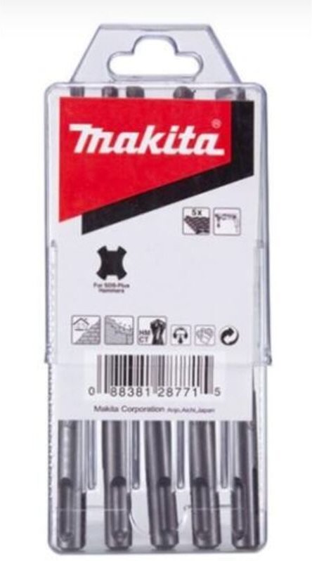 D-00795 SDS-Plus Bohrer Set 5 tlg. zweischneidig wolframkarbid Spitze - Makita