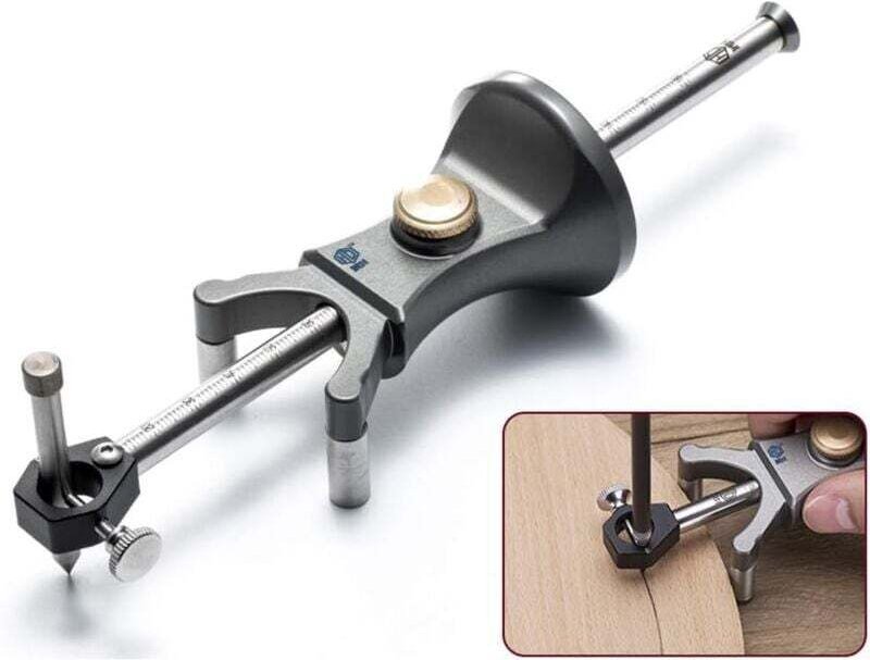 Outil De Scribe Double Usage En Bois Pour Lignes Et Arcs De Dessin Multifonctionnel