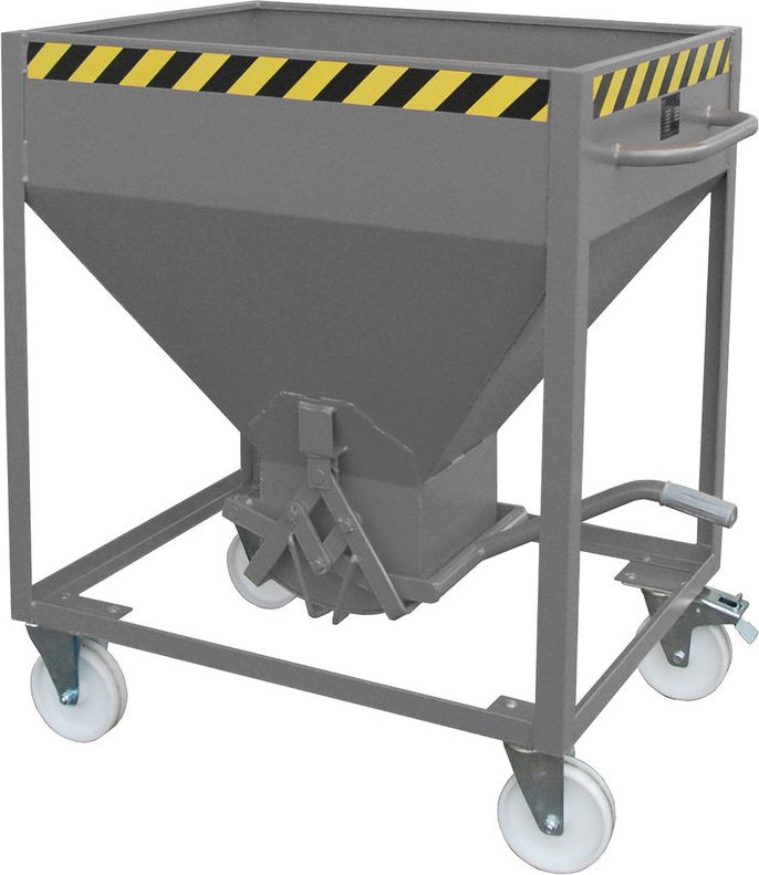 Bauer Silobehälter SR 375, lackiert, Mausgrau