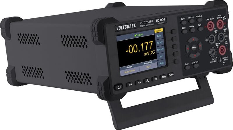 VOLTCRAFT VC-7055BT ISO Tisch-Multimeter kalibriert (ISO) digital Datenlogger CAT I 1000 V, CAT II 6