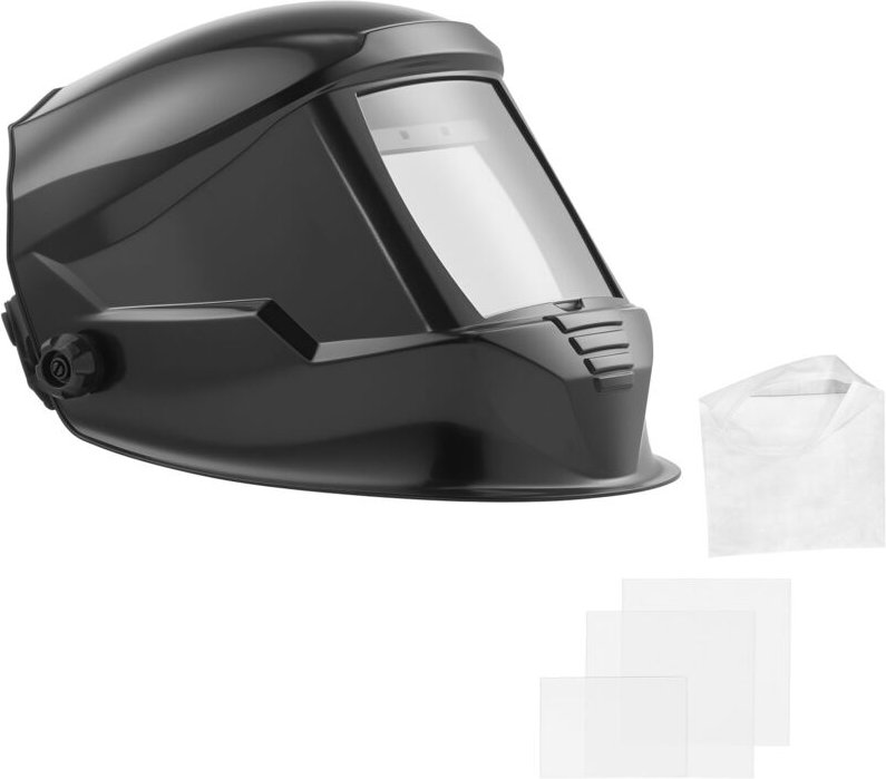 Mophorn Automatischer Schweißhelm, 100x95 mm True Color, 1/1/1/1 Solar Schweißmaske, 4 Lichtbogensensoren, DIN 4/5–9/9–1...