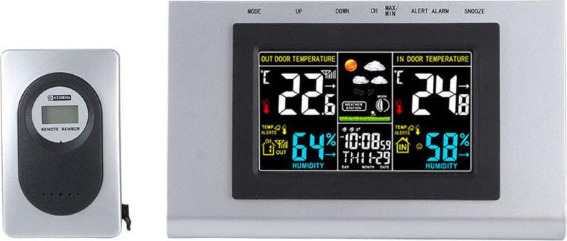 Decdeal TS H127G Digitales Thermometer Hygrometer -Temperaturfeuchtigkeitstesterkalender Anzeige