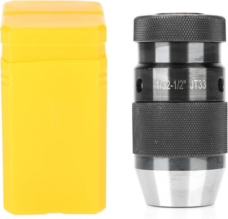 1/32-1/2" selbstspannendes Bohrfutter aus Kohlenstoffstahl für CNC-Maschinen, Bohradapter für Bohrer, JT33-Aufnahme