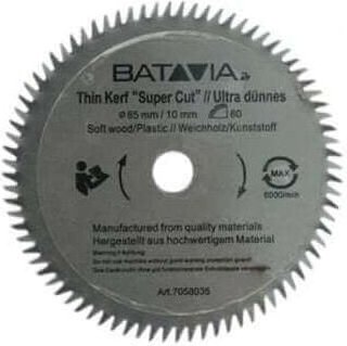 Batavia - HSS-Sägeblatt ø 85 mm - 60 Zähne - 2 Stück - maxx saw & xxl speed saw