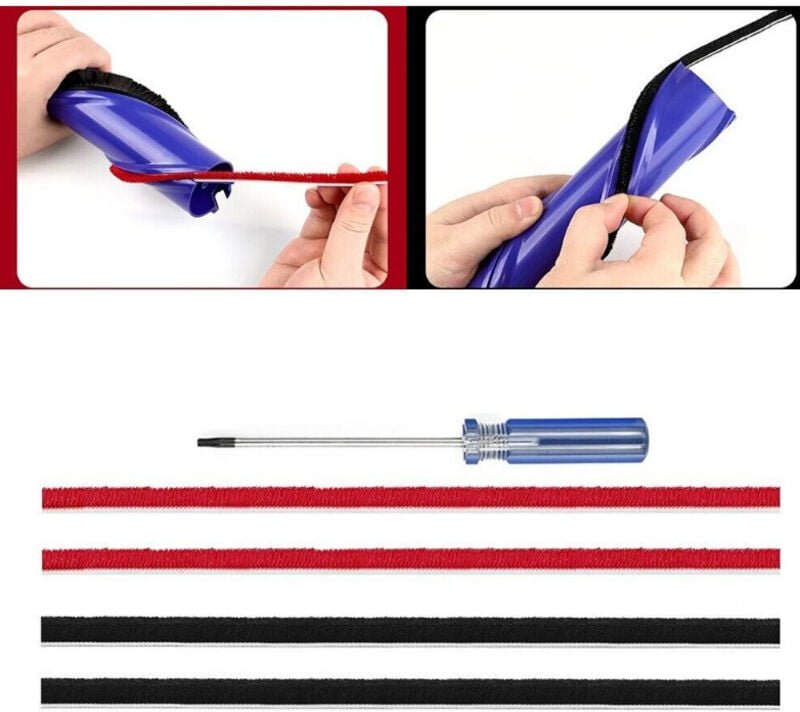 4er-Pack Rollbürsten-Ersatzstreifen für Dyson V6, V7, V8, V10 Staubsauger, Rollbürstenstreifen-Ersatzteile mit Schrauben...