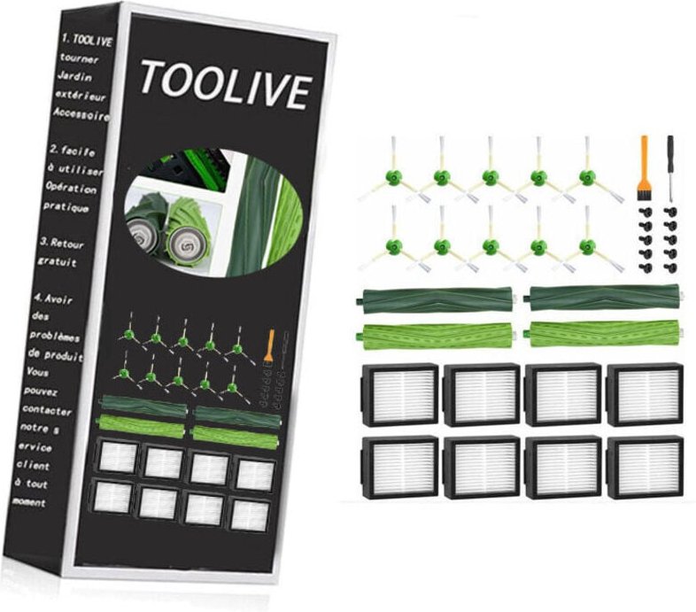 Ersatzteile für iRobot Roomba E5, E6, i7, i7+, i3, i3+, i4, i4+, i6, i6+, j7, j7+, Zubehörsets für Roomba i/e/j-Serie, 4...