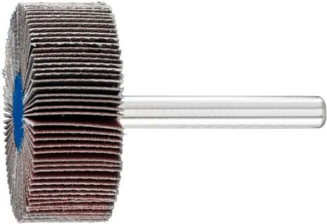 Fächerschleifer Ø25xH15mm K.80 Korund Schaft-D.6mm Pferd