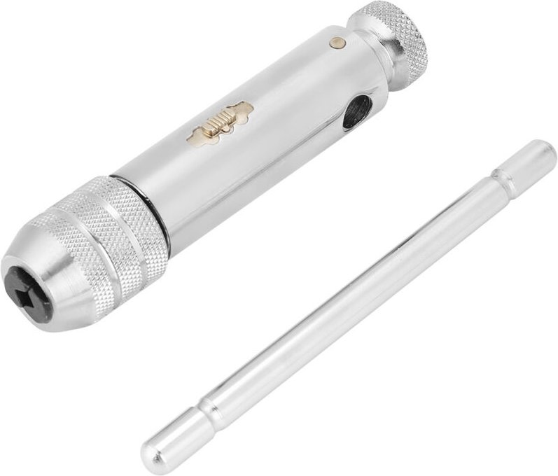 Verstellbarer Ratschen-Gewindebohrerschlüssel mit T-Griff M3 M8 / M5 M12 für Gewindebohrer- und Schneideisensätze (M5 M1...