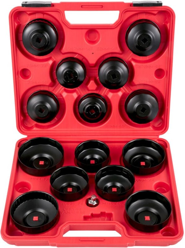 Mophorn - lfilter-Steckschlüsselsatz,14-teiliger Ölfilterschlüssel-Satz, stabiler
