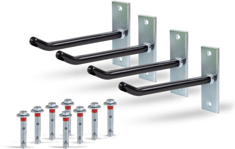 Felgenhalter-Set, 4Stahlhaken - 801960 - Alberts