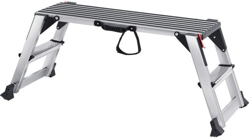 Mophorn - Klappbare Arbeitsplattform von, Tragkraft 300 kg, Aluminium-Trockenbauleiter, robuste Werkbank mit rutschfeste...