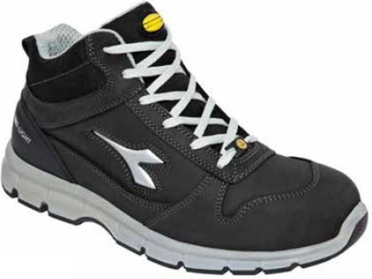Scarpe antinfortunistiche Diadora Run ll High S3 ESD SRC-Nero-36 - Schwarze - 36 EU