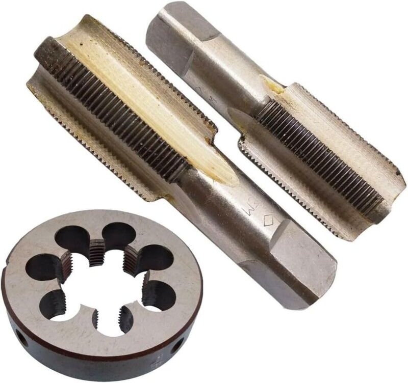 Gewindeschneider-Set, Hochgeschwindigkeitsstahl, M30 x 1,5 mm, Kegel und Gewindebohrer und M30 x 1,5 mm, metrisches Gewi...