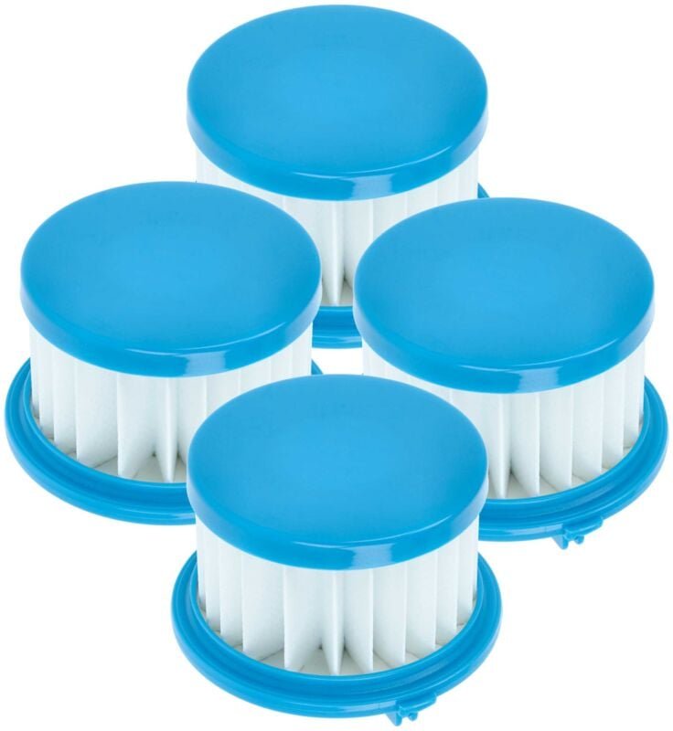 vhbw 4x Staubsaugerfilter Ersatz für Ryobi A32f02 für Staubsauger - HEPA-Filter Blau Weiß