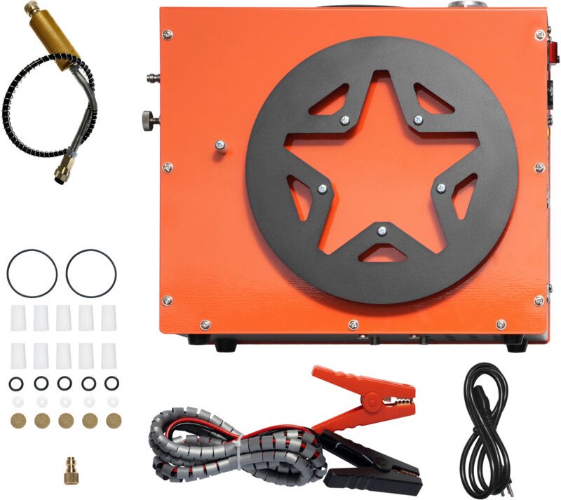 PCP-Luftkompressor, 4500 PSI/30 MPa, tragbar – Wasser-/Lüfterkühlung, Auto-Stopp - Mophorn