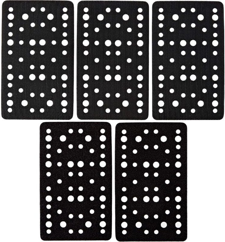 Schutzunterlage 80 x 133 mm, 54 Löcher, 5 Stück, zum Schutz von selbstklebenden Schleifscheiben