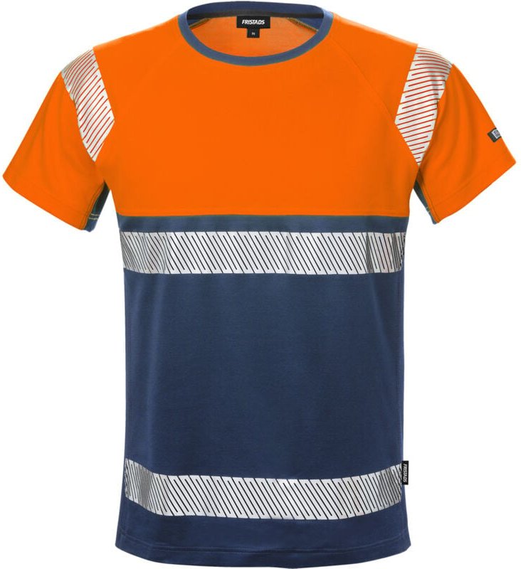 Fristads 129511-271-M High Vis T-Shirt, Kl. 1 7518 THV Dynamic Rippstrick am Kra